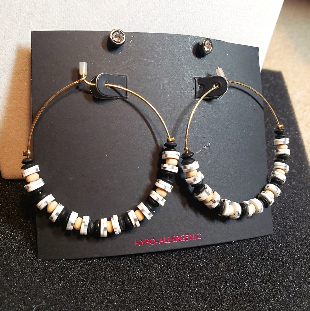 Beaded hoops